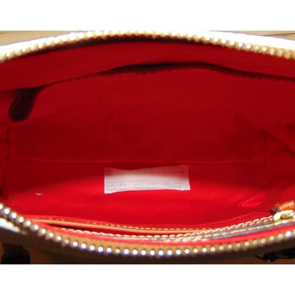 Dooney & Bourke Pebble Grain Crossbody Bag Bone Leather Gold Hardware R264 NWD